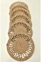 6 Pieces of American Service and Runner, Rope Plate Set, Coiled Modern, Dowry Set Plate Pot Mat - 6