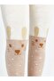 Patterned Girls' Towel Pantyhose (W4) - 3