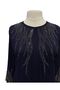 Navy Blue Alya Plus Size Stylish Stone Embroidered Mother's Evening Dress - 5