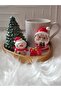 Snowman Christmas Themed Santa Claus Gift Presentation Holder Decorative Coffee Cup Model