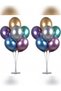 2 Pieces Balloon Decoration Stand Set of 7 Balloon Stands with Sticks Party and Birthday Decoration - 7