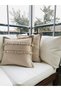Stone - Light Beige Color Bohemian Tasseled Throw Pillow Case Set Decorative Throw Pillow Set of 2