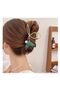 Turquoise Pearlescent Pearl Fish Tail Women's Hairpin - Metal Large Size Hairpin with Clasp