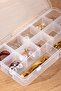 Org-600 Multi-Purpose and Transparent Bead Jewelry Organizer Box with Lid - 3