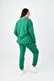 Women's Large Size Harmony Print Detailed Tracksuit Set 8079-24 - 2