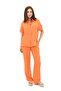 Women's Short-Sleeve Shirt Collar Two-Piece Set 4097-25