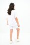 Women's High Waist Text Printed Large Size Shorts Suit 8006-23 - 4