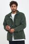 New season winter men's lined buttoned khaki plush fleece jacket mz86059 - 5