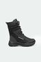 Non-Slip Sole Water Repellent Black Women's Snow Boots 7610