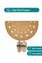 Bohemian Hand-Woven Jute Semi-Circular Anti-Slip Design Door Mat Bathroom Balcony Mat - 4