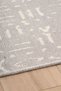Mia Viscose Woven Carpet Non-Slip Base Washable Gray Beige Kitchen Carpet 1451 - 5