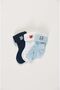 Baby Socks 3 Pack Baby Colorful Cotton Embroidered Seamless Curl Socks - 2