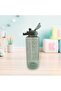 Motivational Transparent Sports Water Bottle with Straw 1500 ml - 4