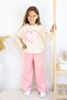 Girl's Lower Upper Set Heart Printed Pipe Leg 6824 - 2