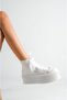 Elegant Wedding Dress - Wedge Heeled Evening Dress Shoes - 2