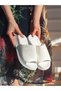 New Season Hole Knitwear Slippers White Stylish and Comfortable Slippers-02