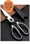 1 Piece Stainless Steel Kitchen Scissors - Chicken, Meat, Fish Bone and Walnut Opener