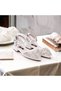 White Ballerinas, White Bridal Ballerinas, Ballerinas, White Ballerinas with Zircon Stones - 5