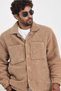 New season winter men's lined button-down mink-colored plush fleece jacket mz86059 - 2
