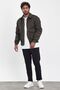 New season khaki green zippered bomber jacket mz56112 - 7