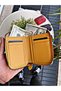 Genuine Leather Wallet Yellow 15 Card Compartments, Zipper Protection and Magnetic Lock System Leather Card Holder Bra - 3