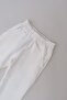 Girl's Elastic Leg Sweatpants 760 Ecru - 8