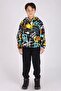 Emoji and patterned hooded men's choke suit 7-14 years - 2