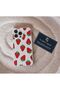 Samsung Galaxy A54 Compatible Strawberry Patterned Transparent Case