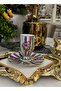 طقم فناجين قهوة مرسومة يدويًا من ESTERHOMEDECOR لـ 6 أشخاص - 2