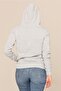Women's Gray Zipper Hooded Cardigan - 4