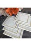 Gold and silver detailed elegant cocktail napkin, coffee side napkin, presentation napkin - 3
