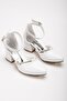 Girl's White Patent Leather Evening Shoes