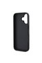 iPhone 16 Compatible Case Guess Licensed 4g Large Metal Logo Glitter Cover Black - 3
