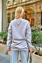 Gray Sao Printed Cotton Women's Sweatshirt - 5