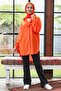 Orange Women's Tunic - Plain Shirt Collar - 10811 - 7