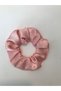 Women's Henna and Engagement Elastic Bagel Powder Pink Satin 10-Piece Scrunchie Hair Tie Set for Wedding - 4