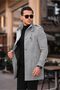 Men's Slim Fit Long Cashmere Coat