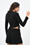 Women's Gathered Long Sleeve Bodysuit 1677-24 - 4