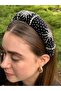 Handmade Black Velvet Zircon Stone Evening Dress Tiara – Thick Curved Women's Accessory |   Bym033 - 5