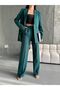 Blazer Jacket and Palazzo Pants Set - 3