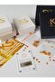 Drop Amber Cherry Color Necklace Bracelet Set with Chips Knotted Design - 5