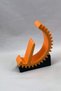Adjustable Phone and Tablet Stand with Gear Design - Orange / Black - 6