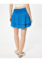 Mini Skirt with Pleated Gipeli and Layered Elastic Waist, Comfortable Fit - 4