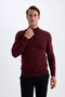 Men's Sweater R1127Az/Br50 Bordeaux Melange - 2