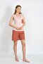 Women's Thick Strap Pocket Shorts Suit Powder 3617 - 4