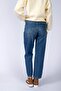 Clara Normal Waist Regular Fit Straight Leg 100% Cotton Blue Women's Jeans - 2