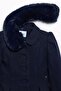 Abel&Lula Girl's Cashmere Coat with Fur Collar_Mnvs05833 - 3