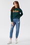 Marlyn High Waist Relaxed Fit Shrinking Leg 100% Cotton Blue Women's Jean Pants