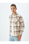 Lumberjack Shirt Long Sleeve Buttoned Pocket Detailed Cotton Blend - 3