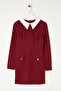 Bordo Yaka Detaylı Dokuma Elbise TWOAW24EL00298 - 6